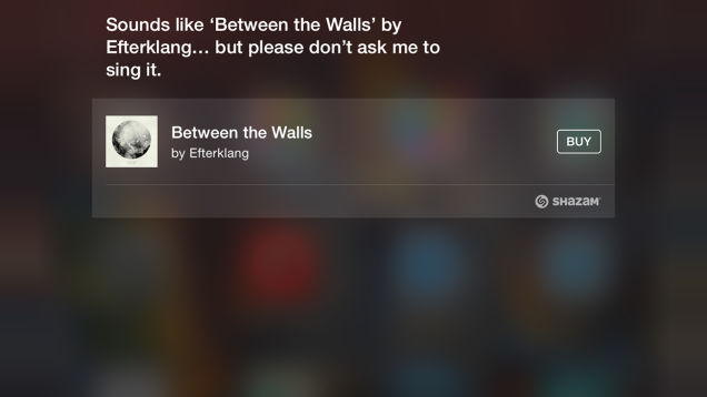 Apple Siri Shazam Feature