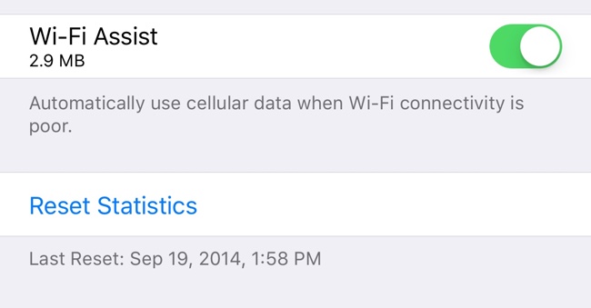 wifi assist new ios 9.3 data usage feature