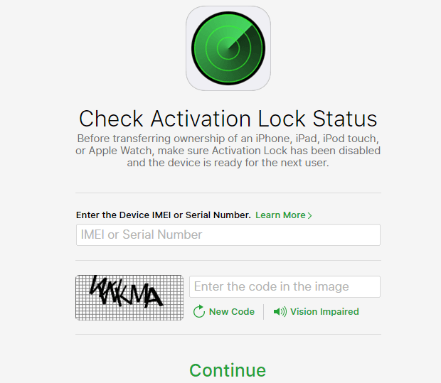 iPhone Activation Status Checking tool
