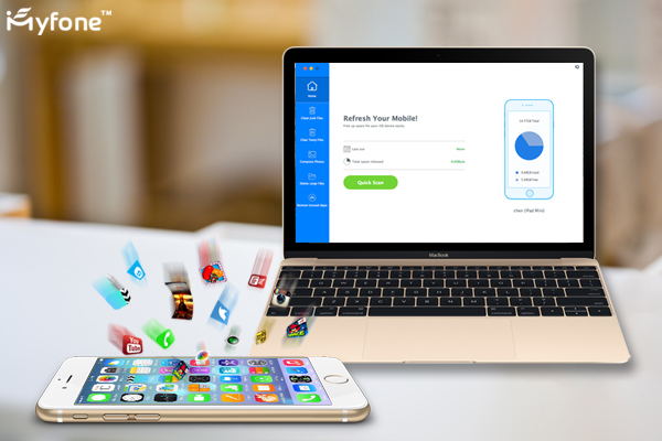 iMYfone Umate iPhone 6s Storage cleaner is a complete one click solution