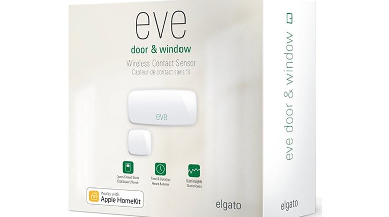 Apple HomeKit enabled accessories: Elgato Eve Door & Window Wireless Contact Sensor