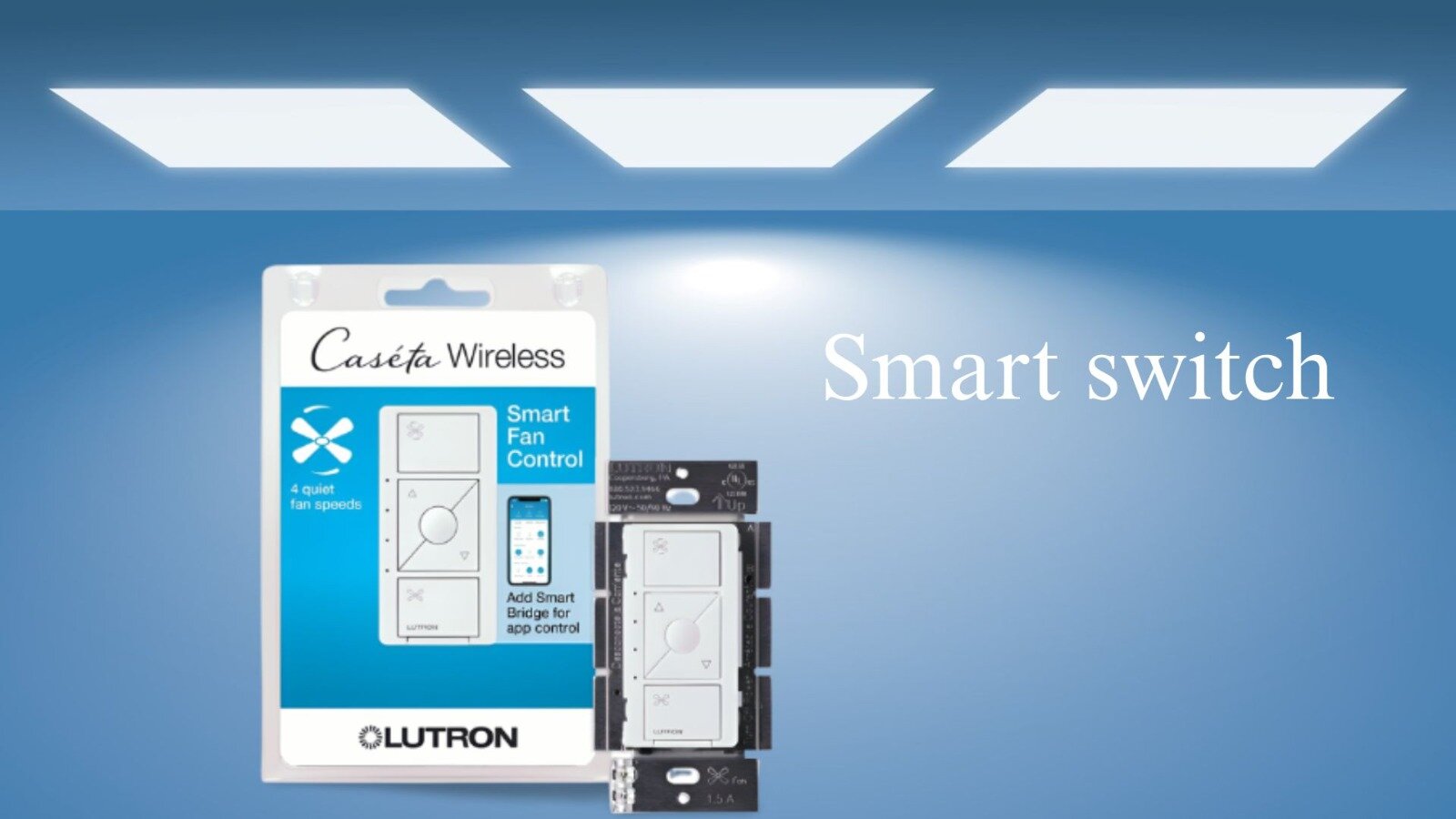 Smart ceiling fan control switch