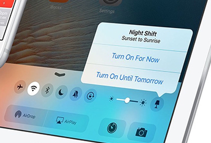 iOS 9.3 Night shift