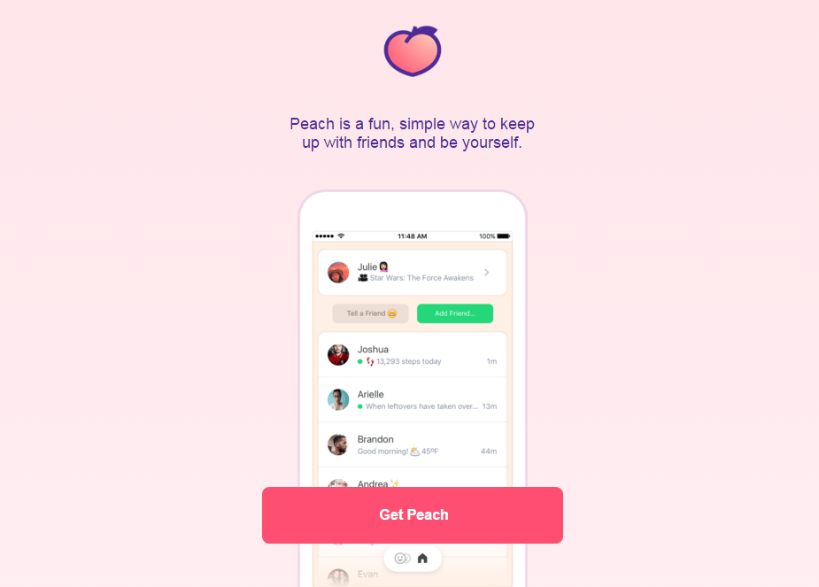 Peach is the new space for friends, which will completely transform your messaging experience!