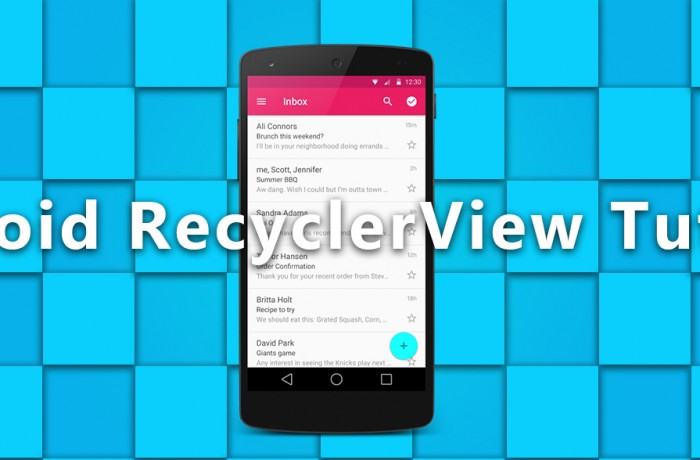 Android RecyclerView Tutorial – Android studio