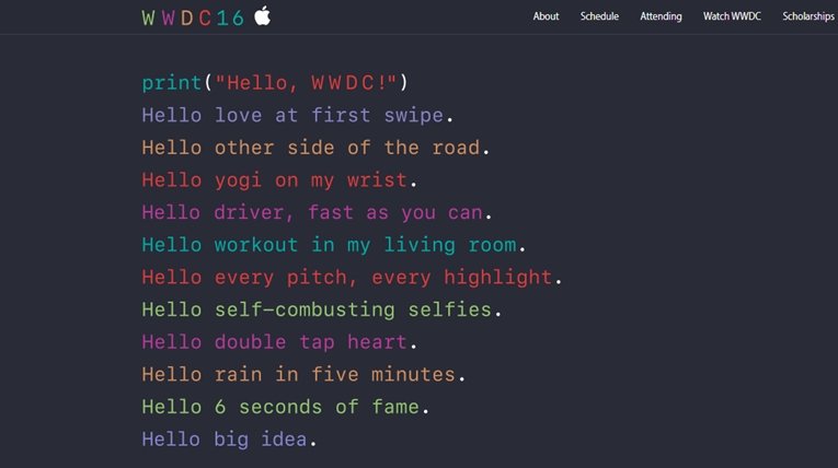 WWDC 2016 Dates Announced in Colorful Lines of Code