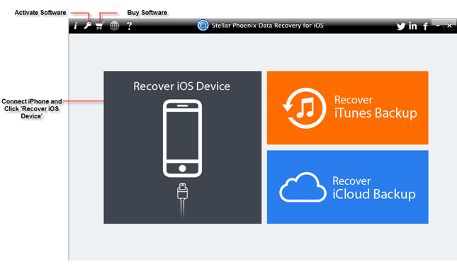 Stellar Data Recovery software for iOS 9