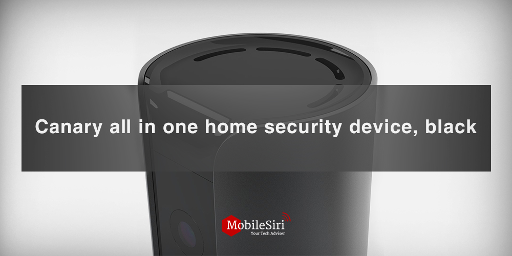 Canary all in one home security device, black