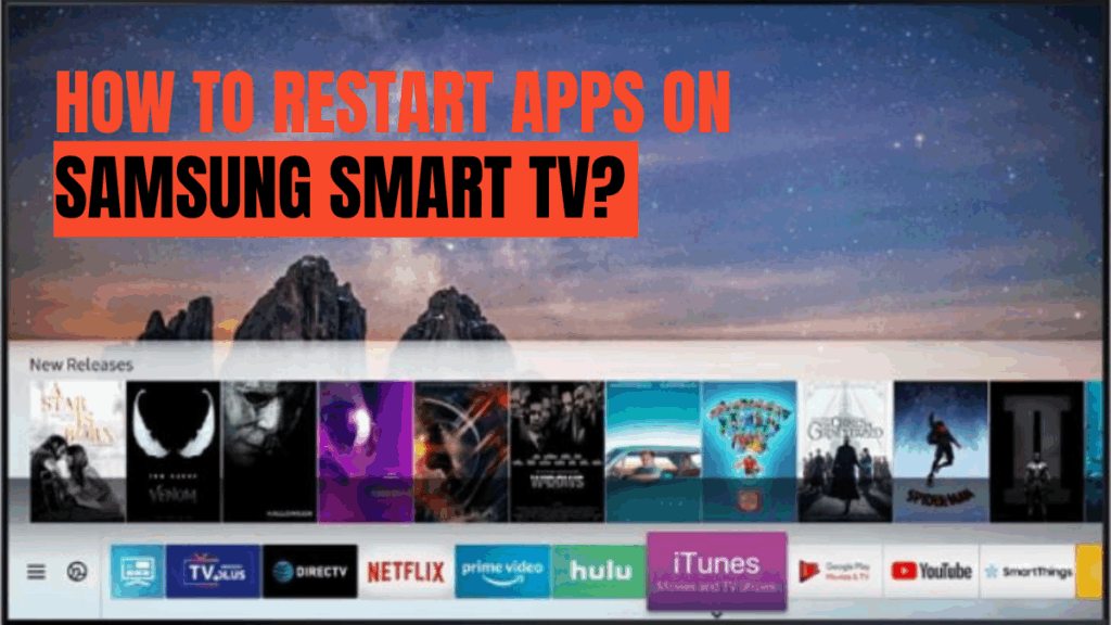 How to restart apps on Samsung TV.
